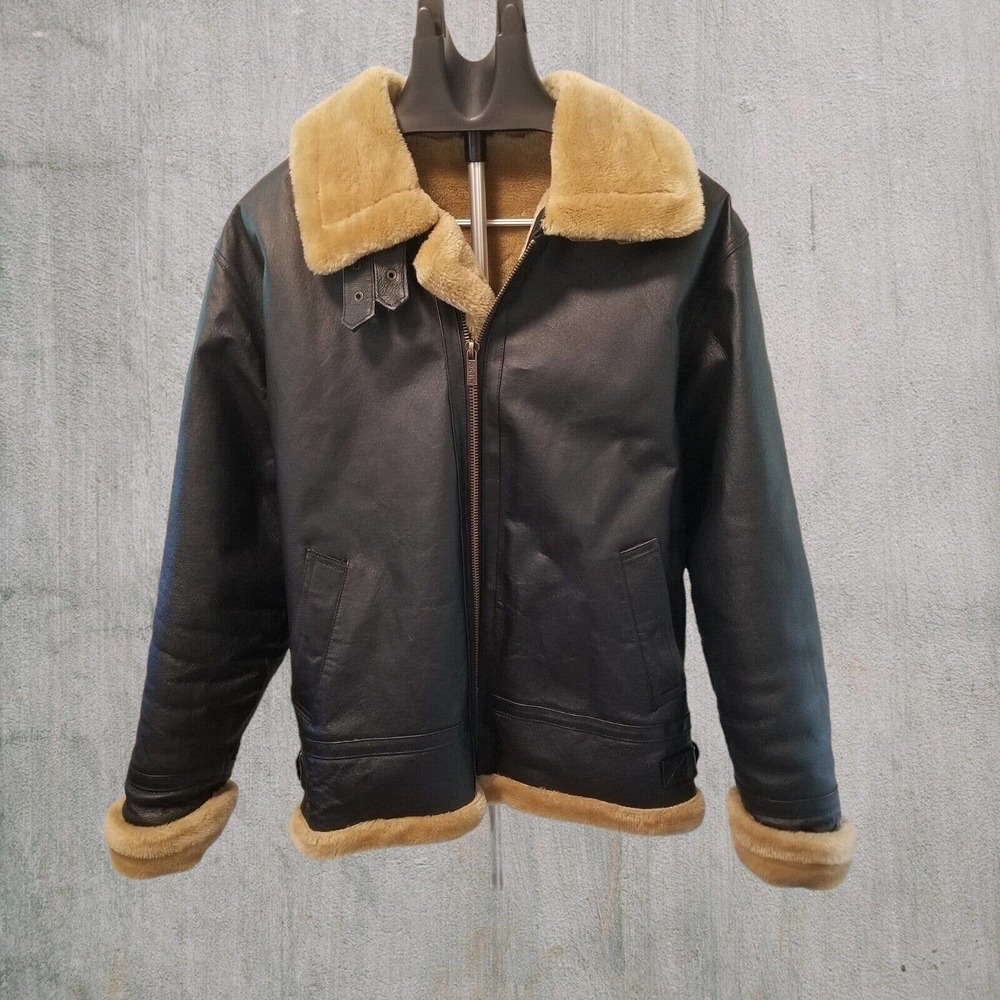 Leather Bomber Jacket Men's Medium by Wilda
